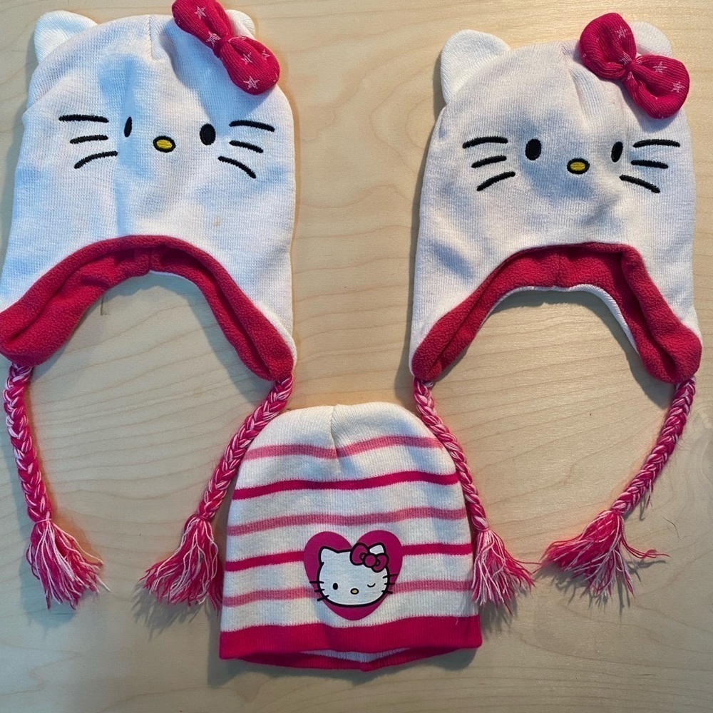 Bundle of 3 Hello Kitty Toboggans (R)
